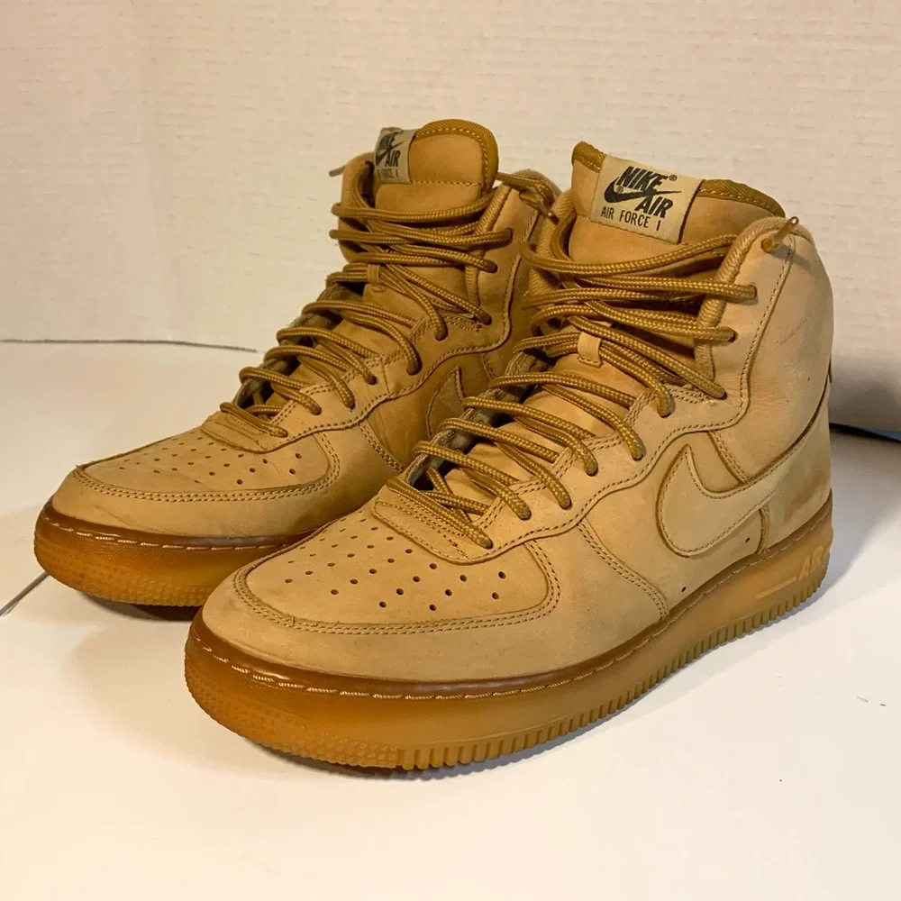 Nike Air Force 1 High Wheat/Tan Sneakers